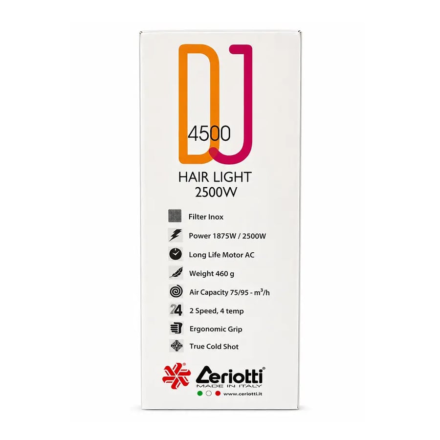 مجفف شعر Ceriotti D1 4500 بقوة 2500 واط