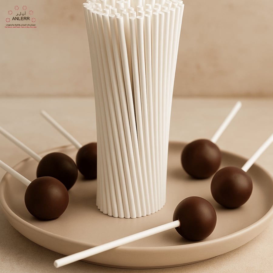 اعواد مصاص ابيض مقاس كبير 50 عود