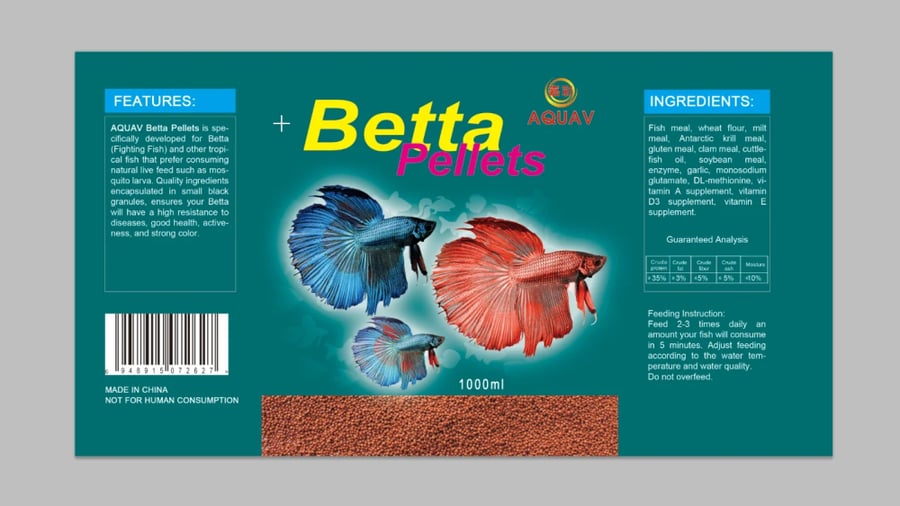 طعام سمك فايتر BETTA PELLETS 1000ML