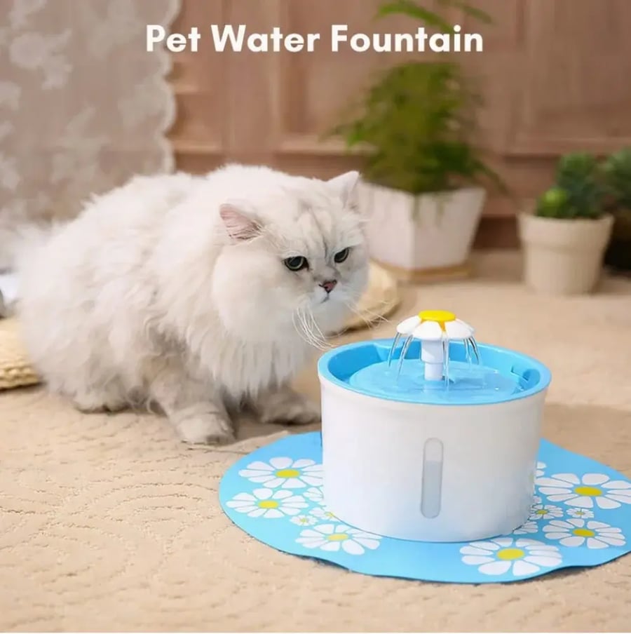 نافورة كهربائية مع فلتر لترشيح المياه Pet water Fountain