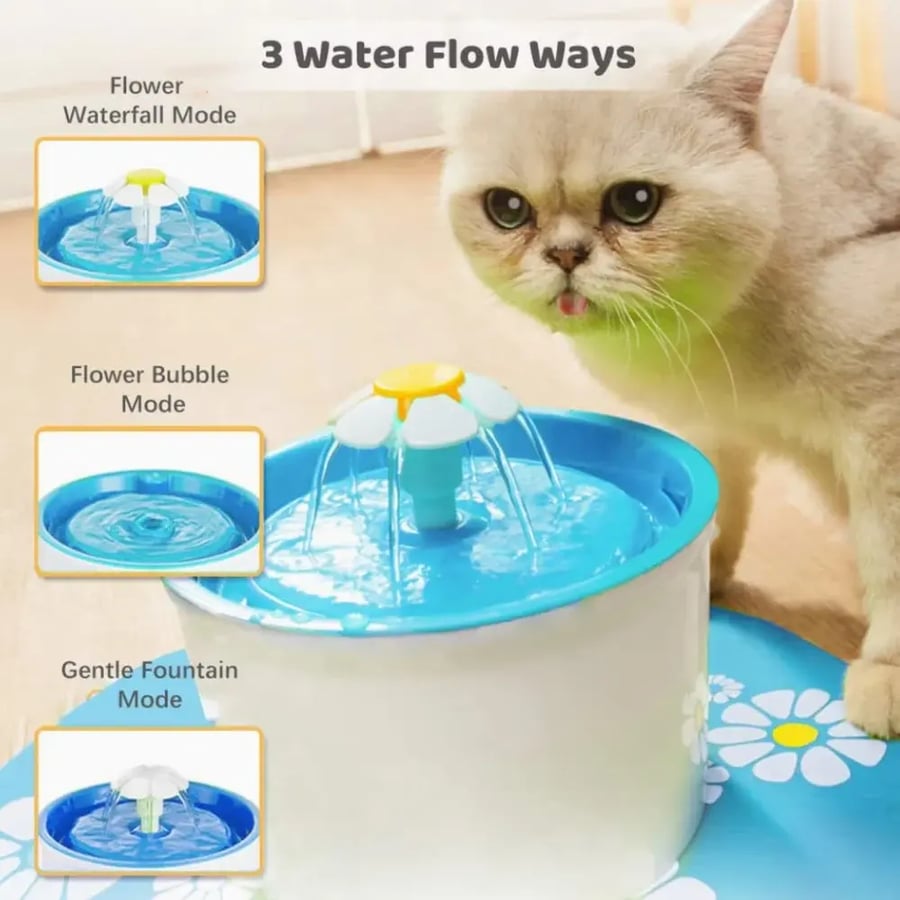 نافورة كهربائية مع فلتر لترشيح المياه Pet water Fountain