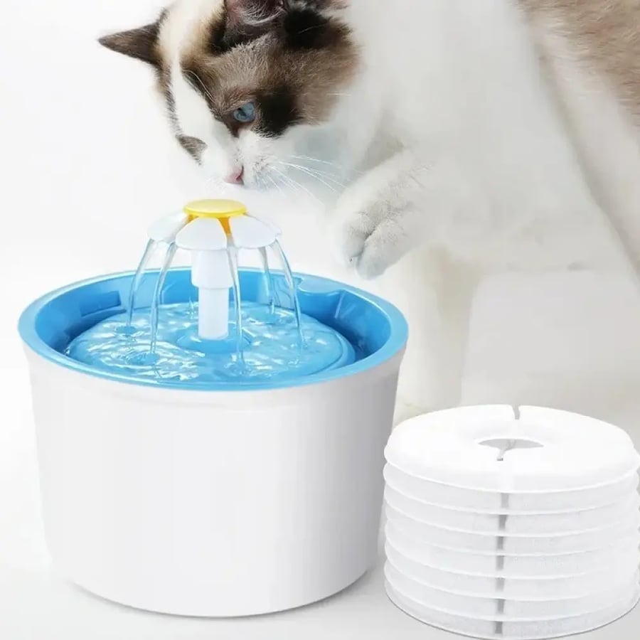نافورة كهربائية مع فلتر لترشيح المياه Pet water Fountain