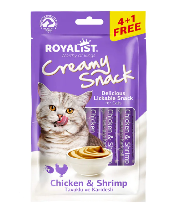 Rewards with chicken and shrimp Royalist creamy snack 75g