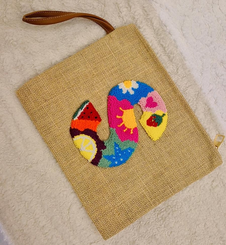 Letter S Medium sized pouch