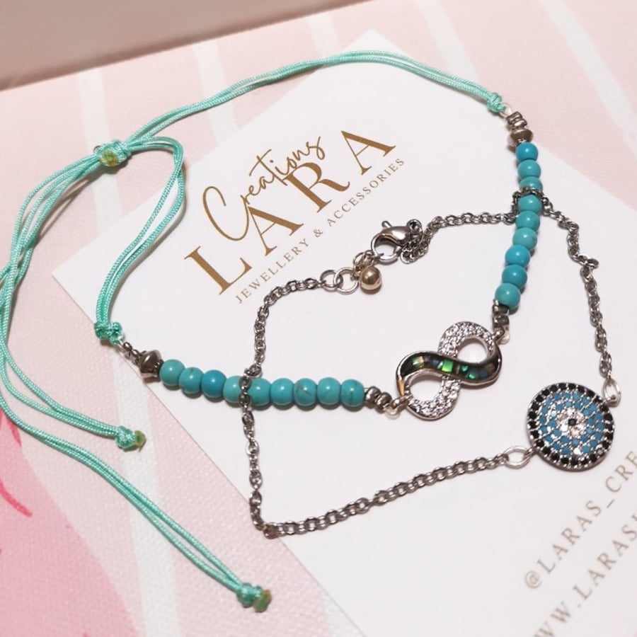Set of 2 anklets-B