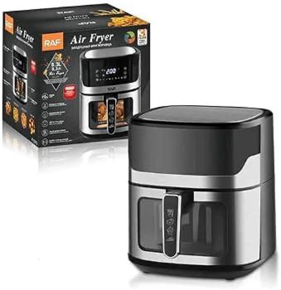 قلاية هوائية ديجيتال زجاجية / بنافذة شفاف (Air Fryer with Visual Window)