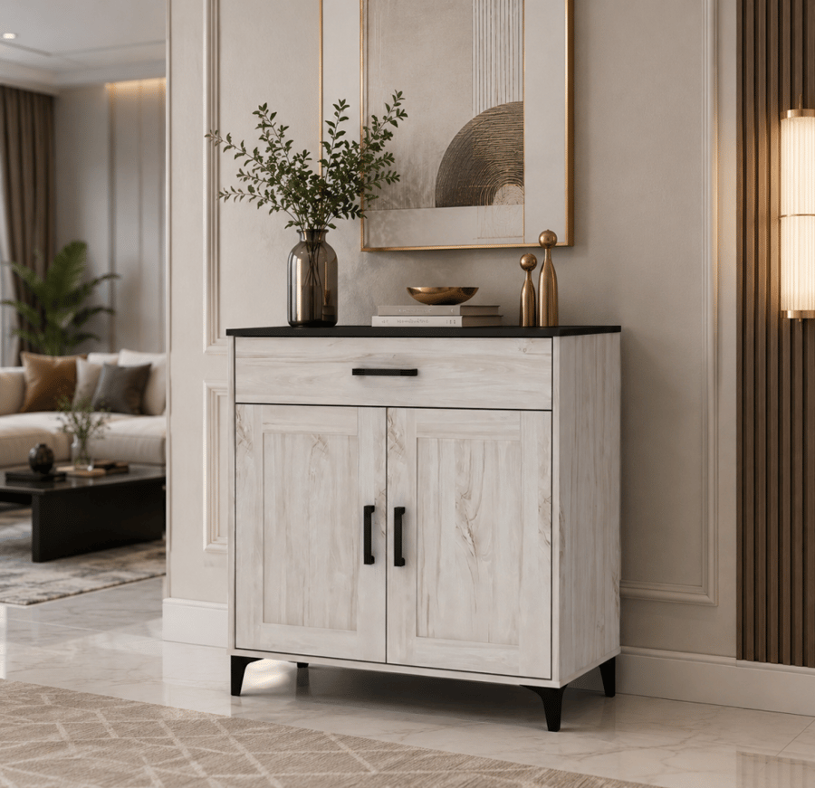 دولاب جزمة ماليزي 2 باب 80 سم SC351-80 WHITE OAK