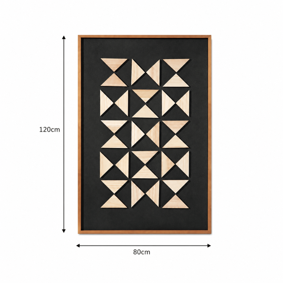 لوحة ديكور بإطار أسود مقاس 120 × 80 سم