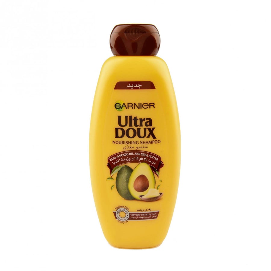 Garnier nourishing shampoo with avocado oil and shea butter for very dry or curly hair 400ml