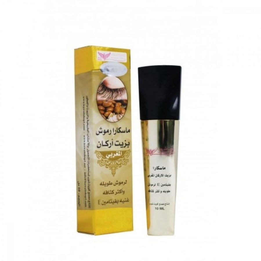 Kuwait Shop mascara eyelashes with argan oil Moroccan for long eyelashes and more dense 10ml
