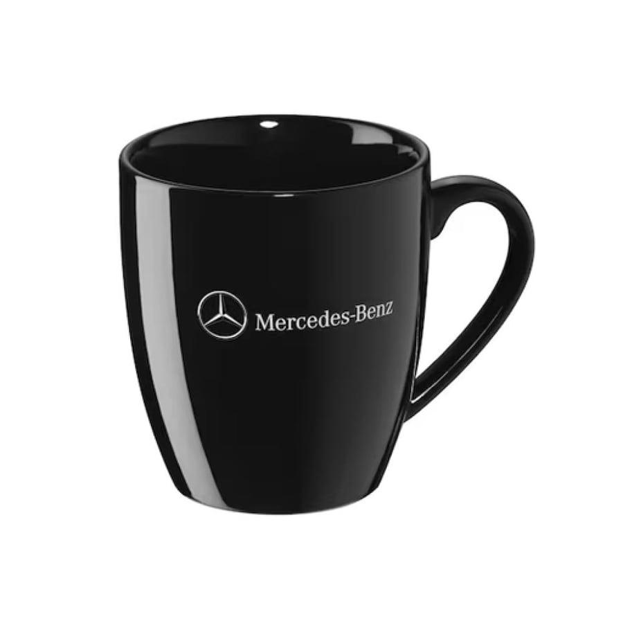 MUG كوب قهوة أسود بعلامة مرسيدس
