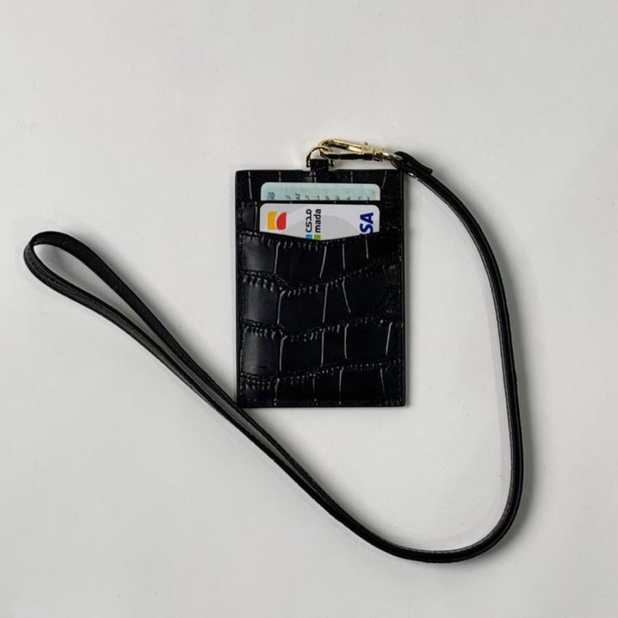 حامل بطاقات (اسود)