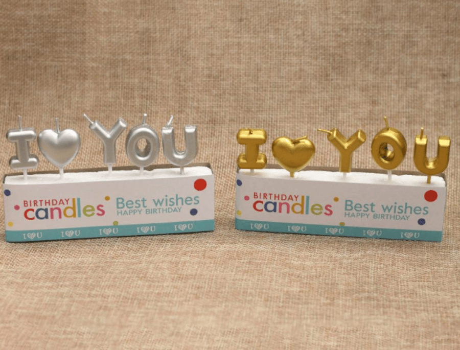 شموع I LOVE YOU