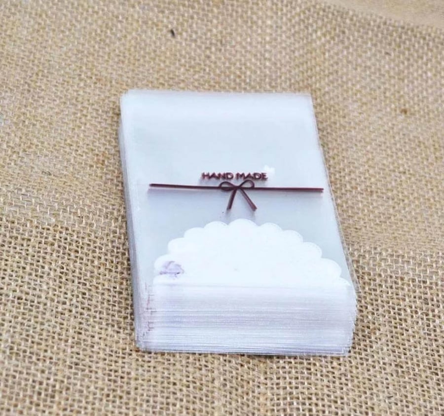 White cookie bags