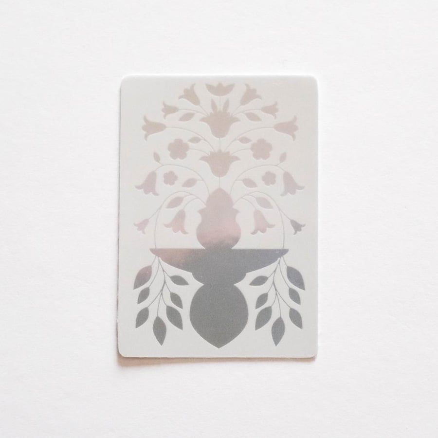 Shiny plant sticker