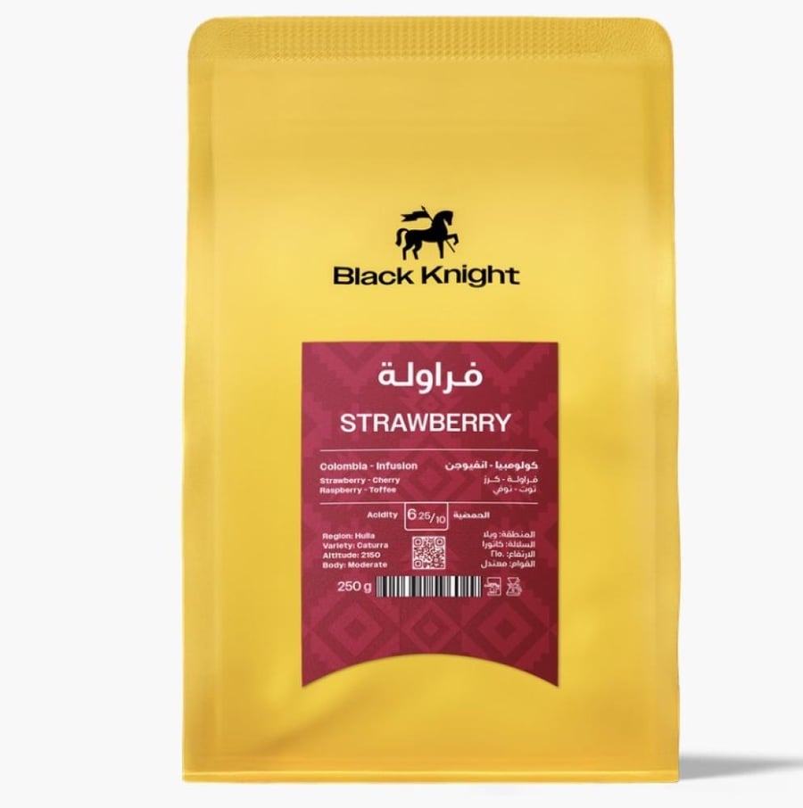 بلاك نايت - قهوة فراولة - كولومبيا انفيوجن ٢٥٠ جرام