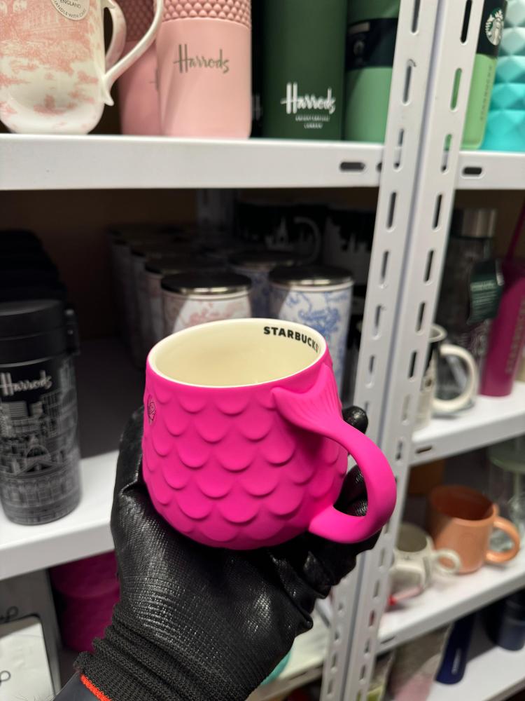 Starbucks - Pink ceramic cup in the shape of a fish