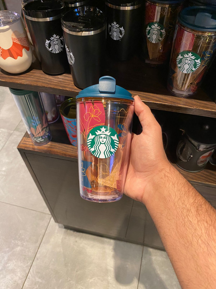 Starbucks plastic cup, fall collection
