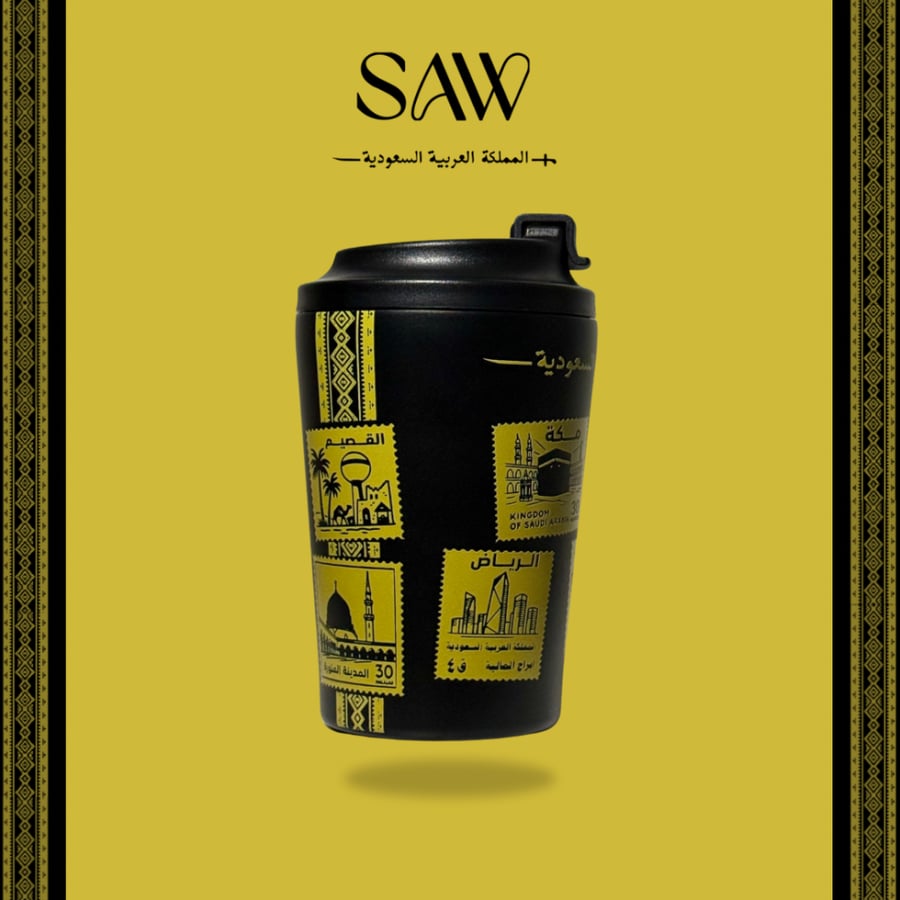 مق طوابع الوطن 12oz - اسود