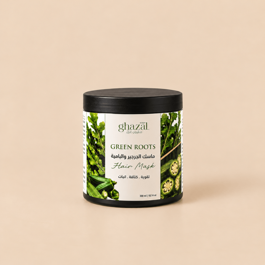 ماسك الجرجير والبامية للشعرGreen Roots