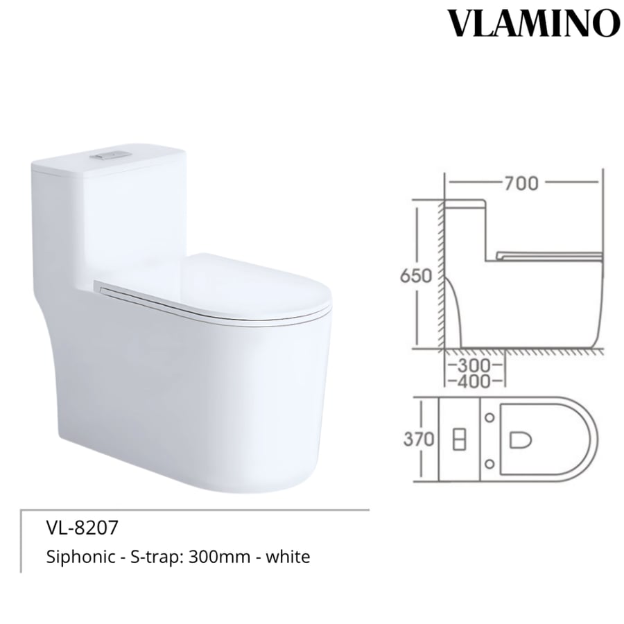 كرسي افرنجي فلامينو VL-8207 أبيض خاصية شفط ودفع