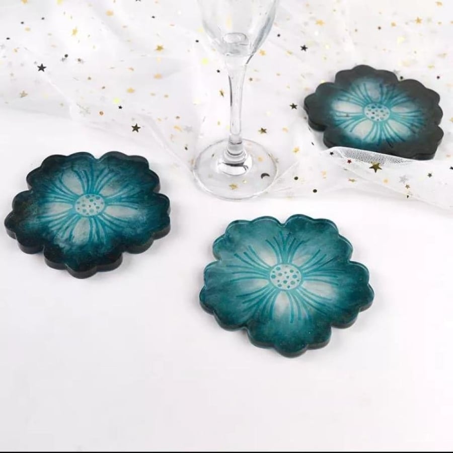 Silicone flower / resin mold (4 pieces)