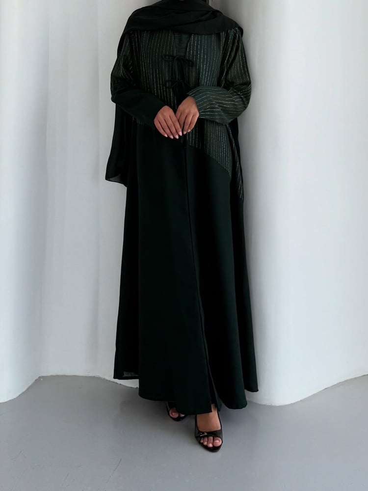 Linen Petroleum Abaya - R11