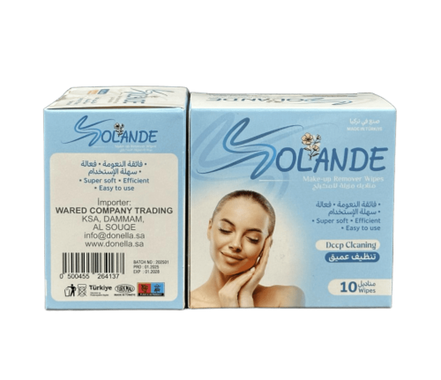 مناديل مزيلة للمكياج SOLANDE