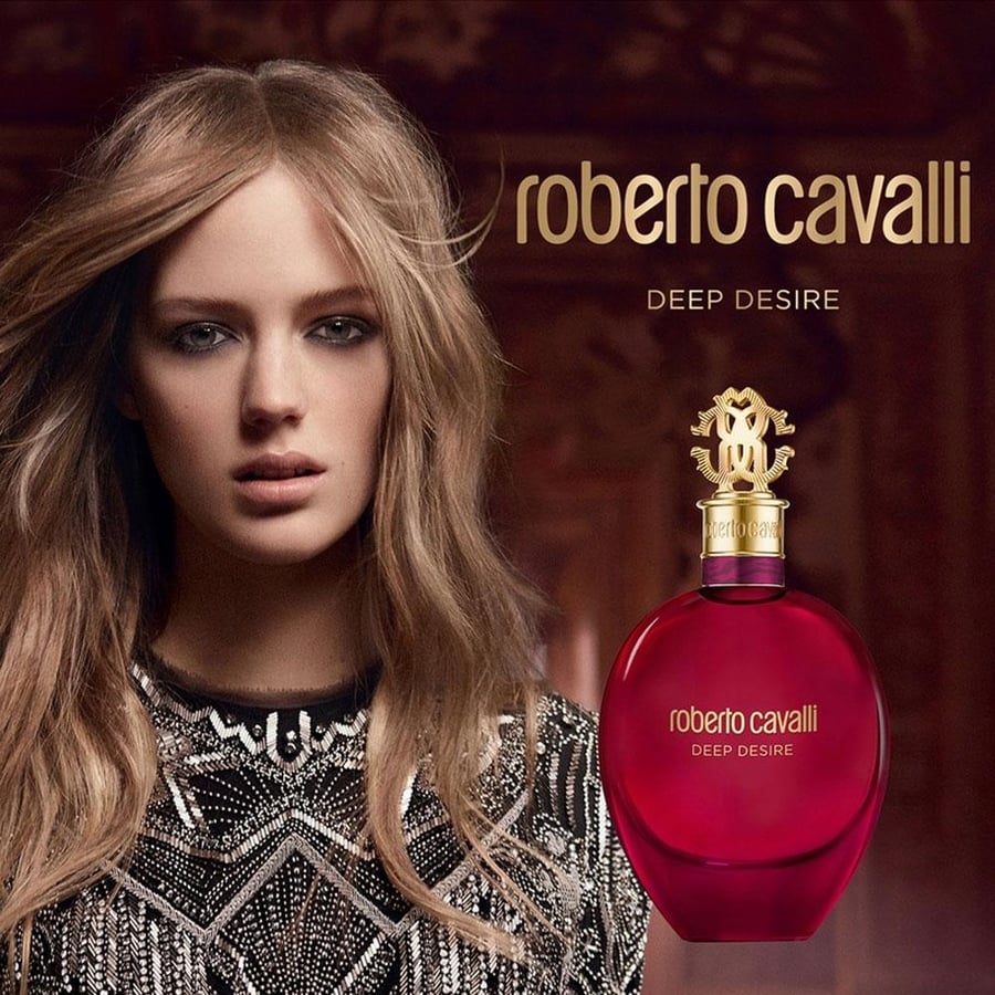 زجاجة عطر روبرتو كافالي ديب ديزير Roberto Cavalli Deep Desire الأنيقة
