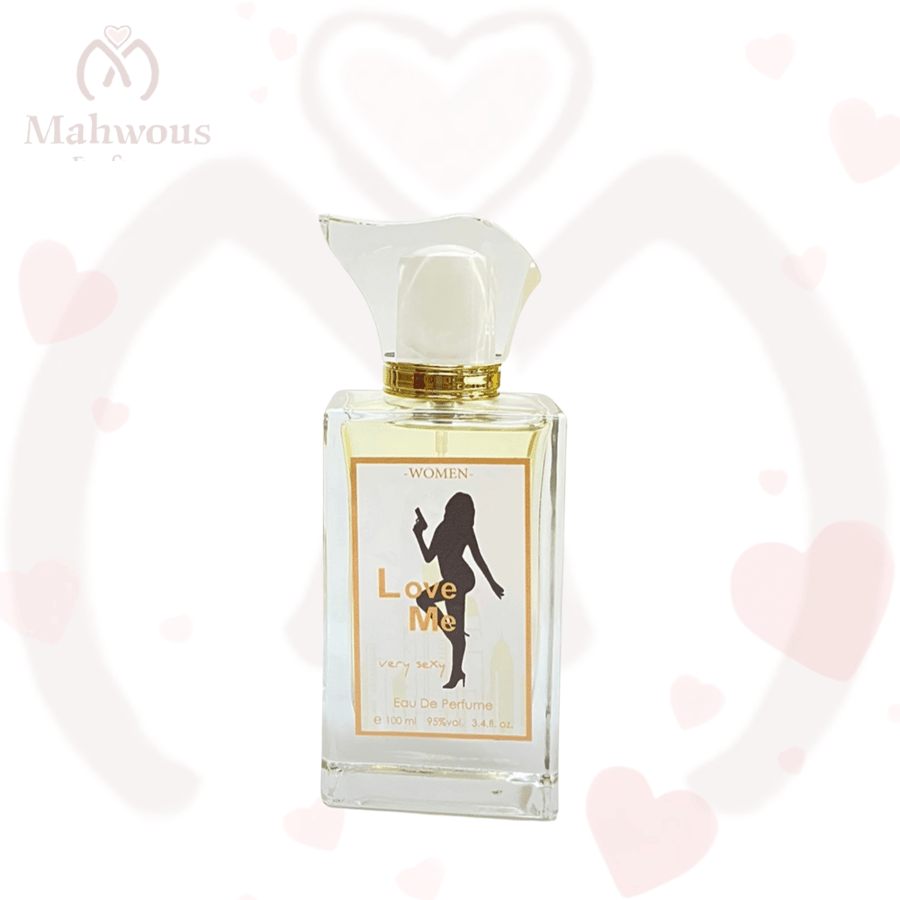 زجاجة عطر لوف مي LOVE ME من مهووس للعطور بلمسة أنثوية فاخرة