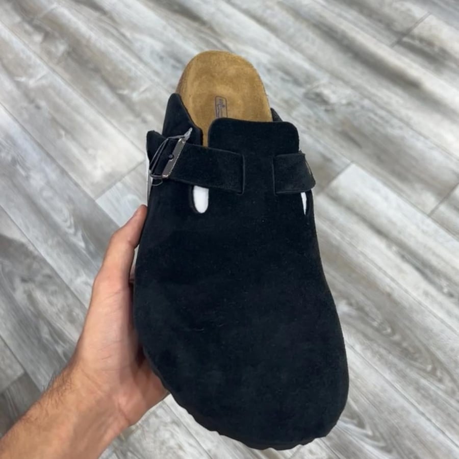 حذاء بيركن ستوك بوسطن اسود