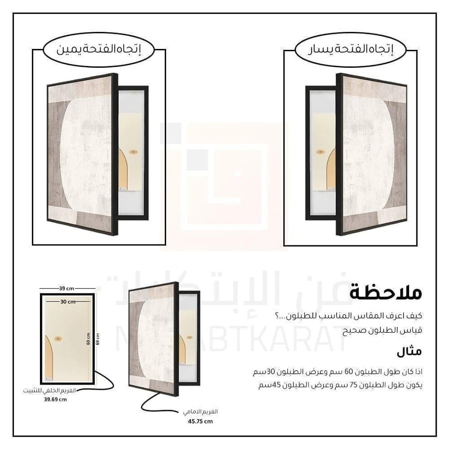 لوحة اسلامية لتغطية طبلون الكهرباء بتصميم مودرن