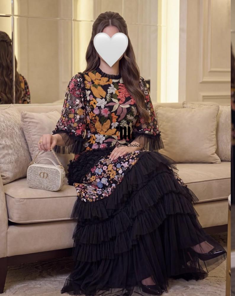 فستان سهره ملون (199#)
