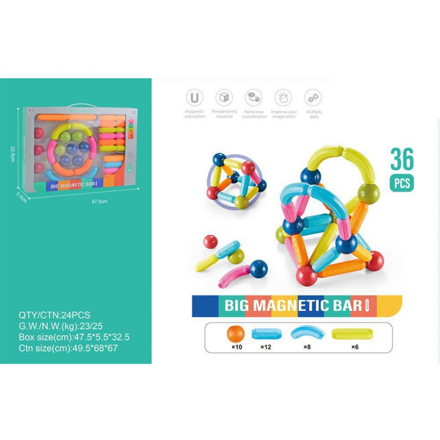 Magnetic assemblies 36 pieces