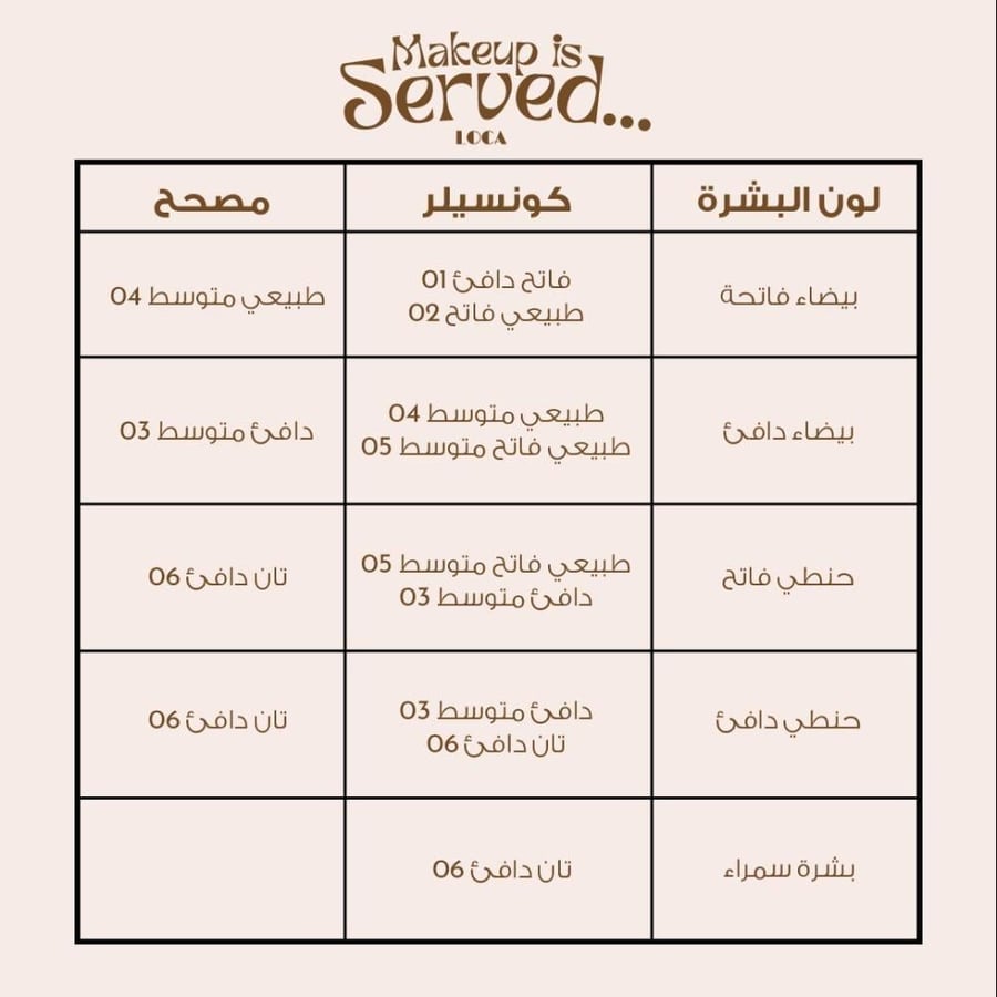 "لوكا كونسيلر تارت دافئ متوسط   03