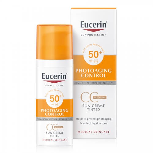 يوسرين فيس صن كريم سي سي ميديوم 50 مل SPF 50