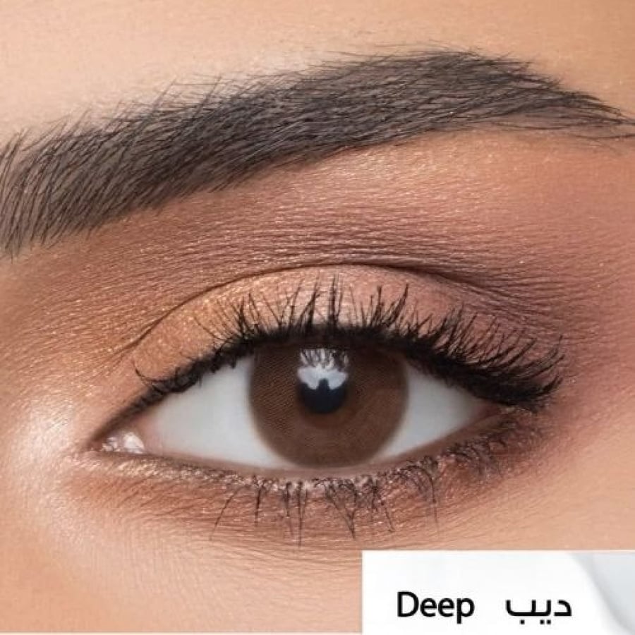 افيل عدسات لاصقة يومية ديب بلاتو