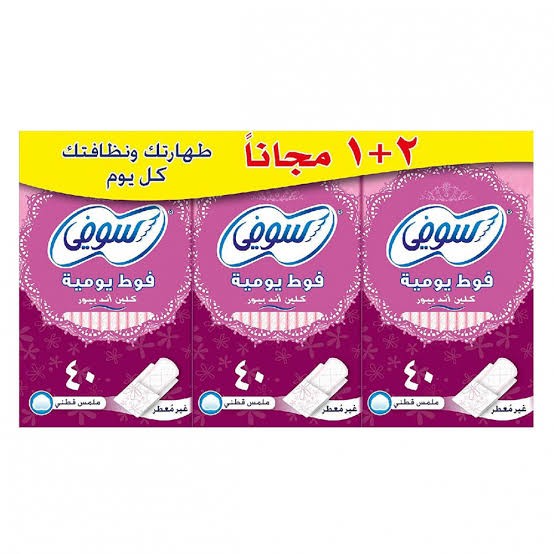 سوفى كلين اند بيور فوط يومية غير معطر (40 * 3)