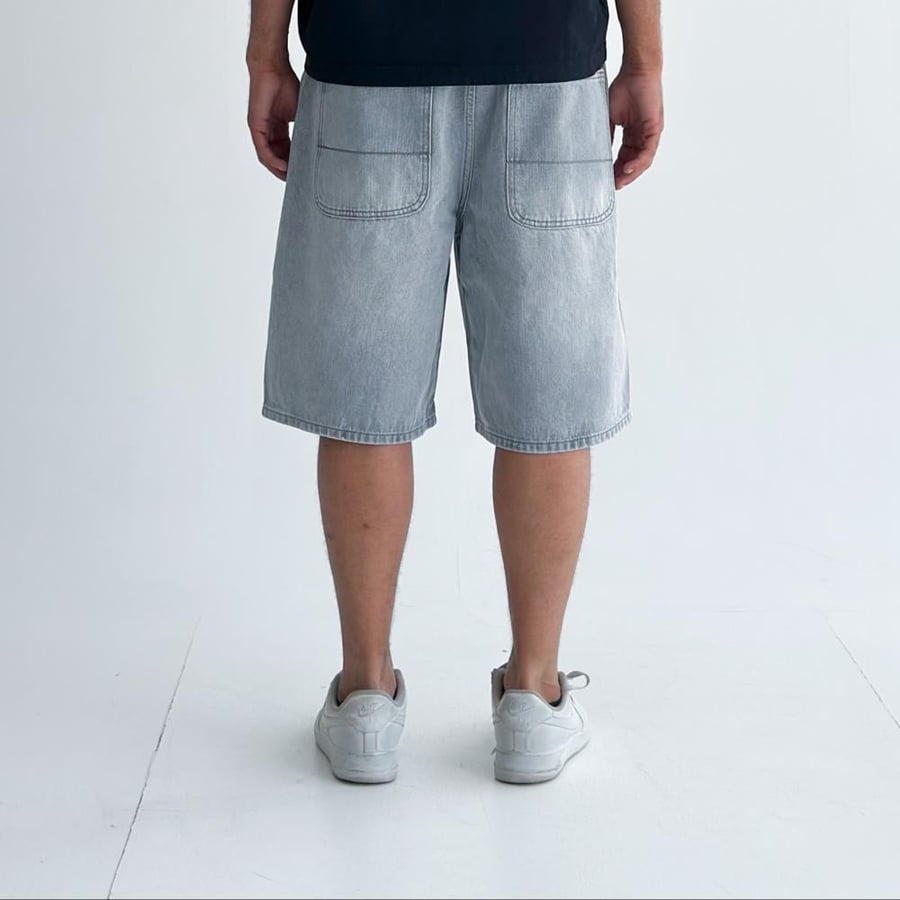 Gray jeans shorts