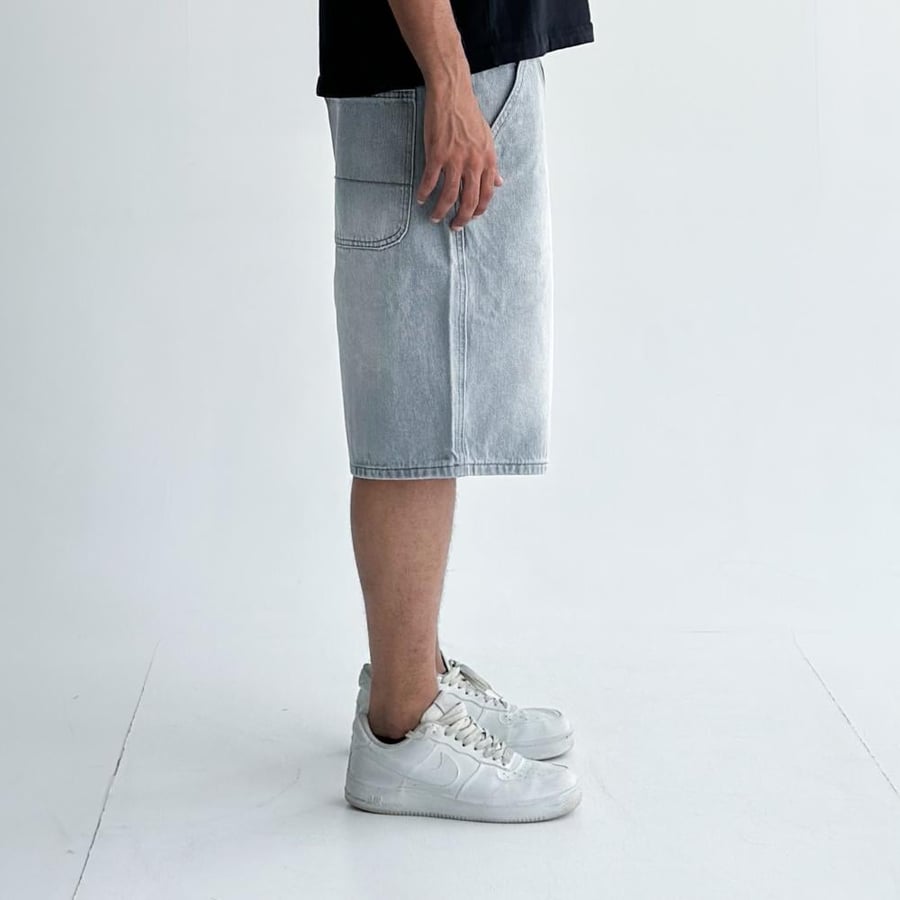 Gray jeans shorts