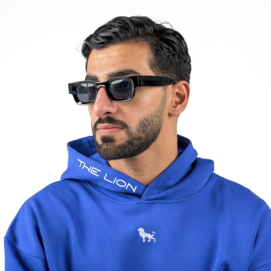 Blue hoodie