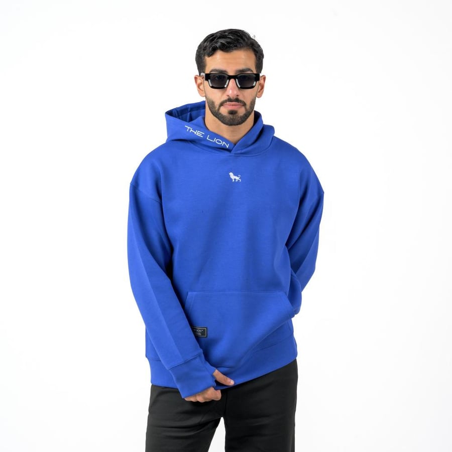 Blue hoodie