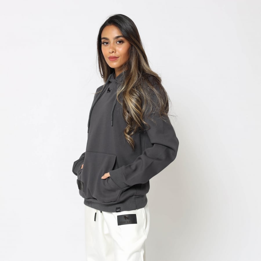gray hoodie