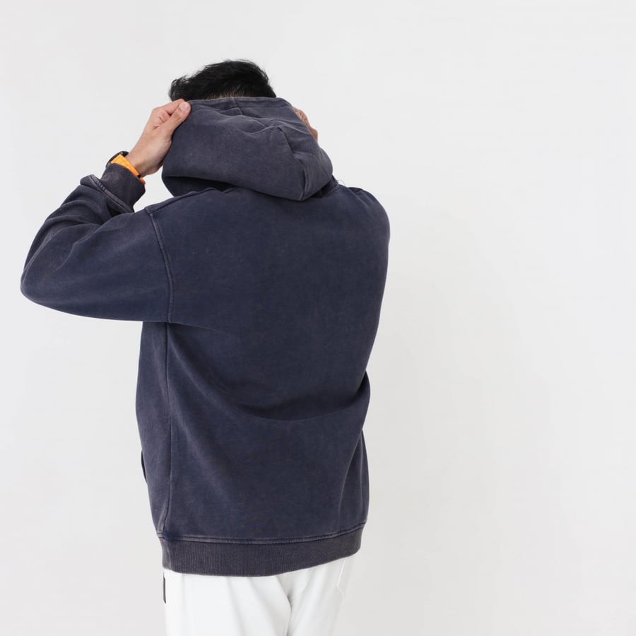 blue hoodie