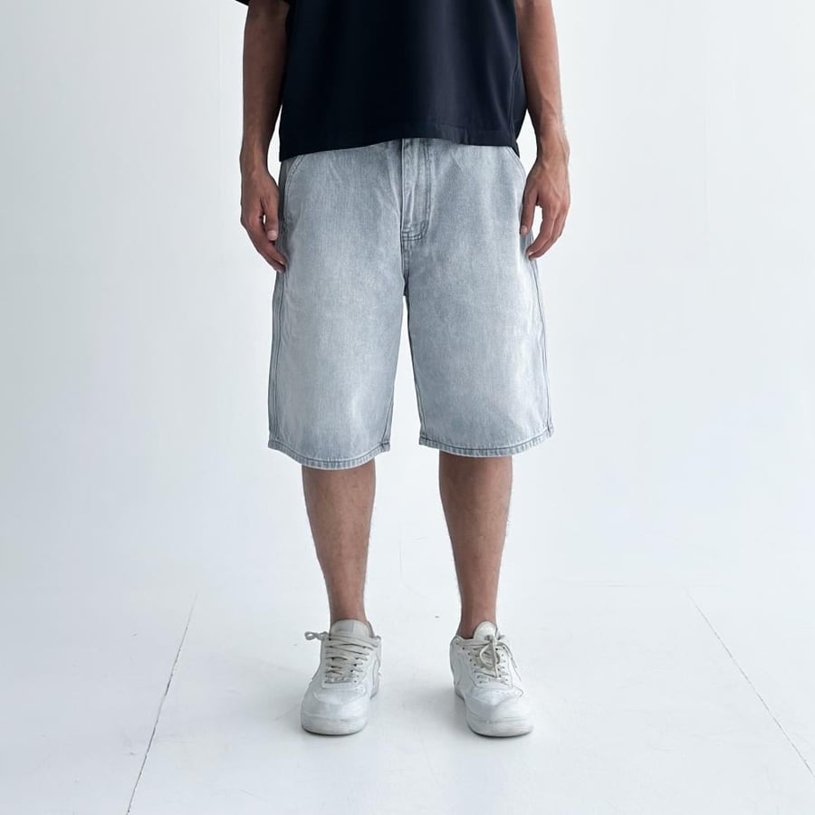 Gray jeans shorts