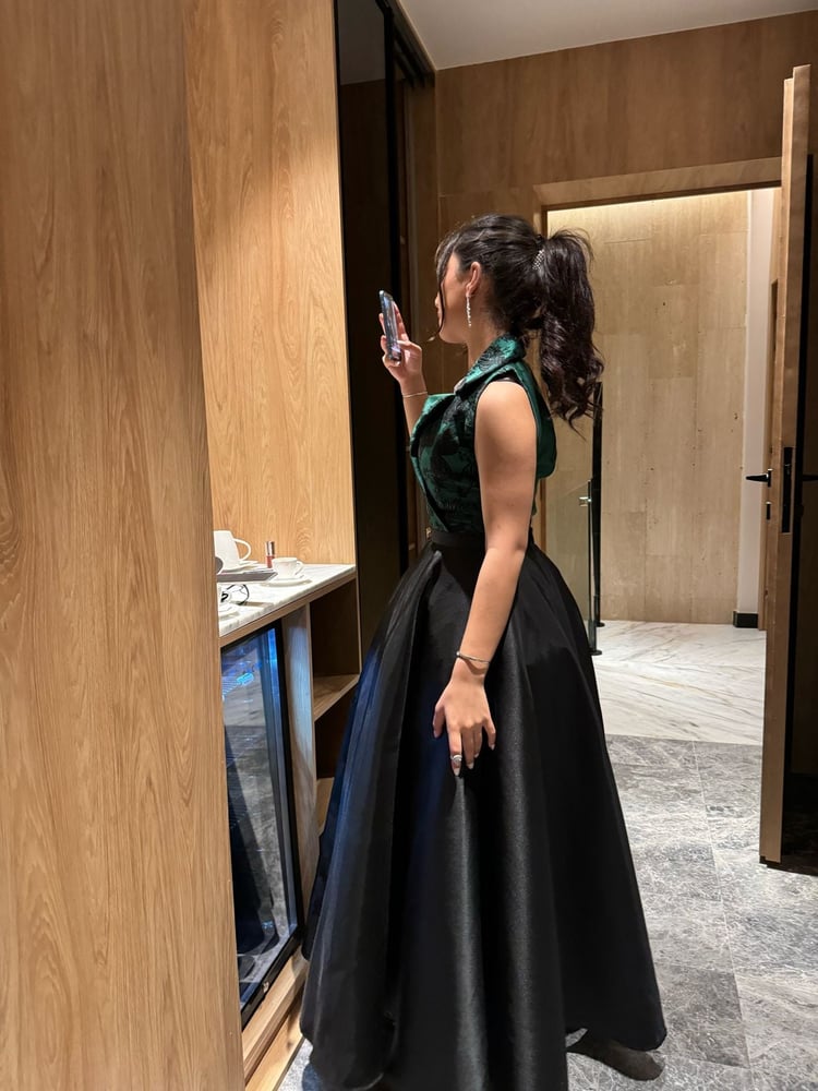 Emerald Noir Gown