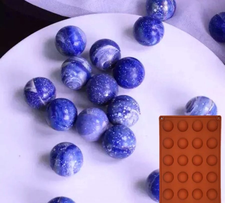قالب سيليكون نص كرة صغير