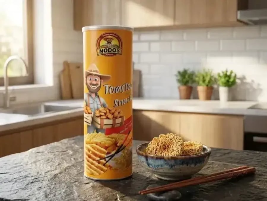 نودوس سناك توستد بنكهة اندومي الدجاج – 90 جرام | Nodos Toasted Snack with Chicken Indomie Flavour – 90 g
