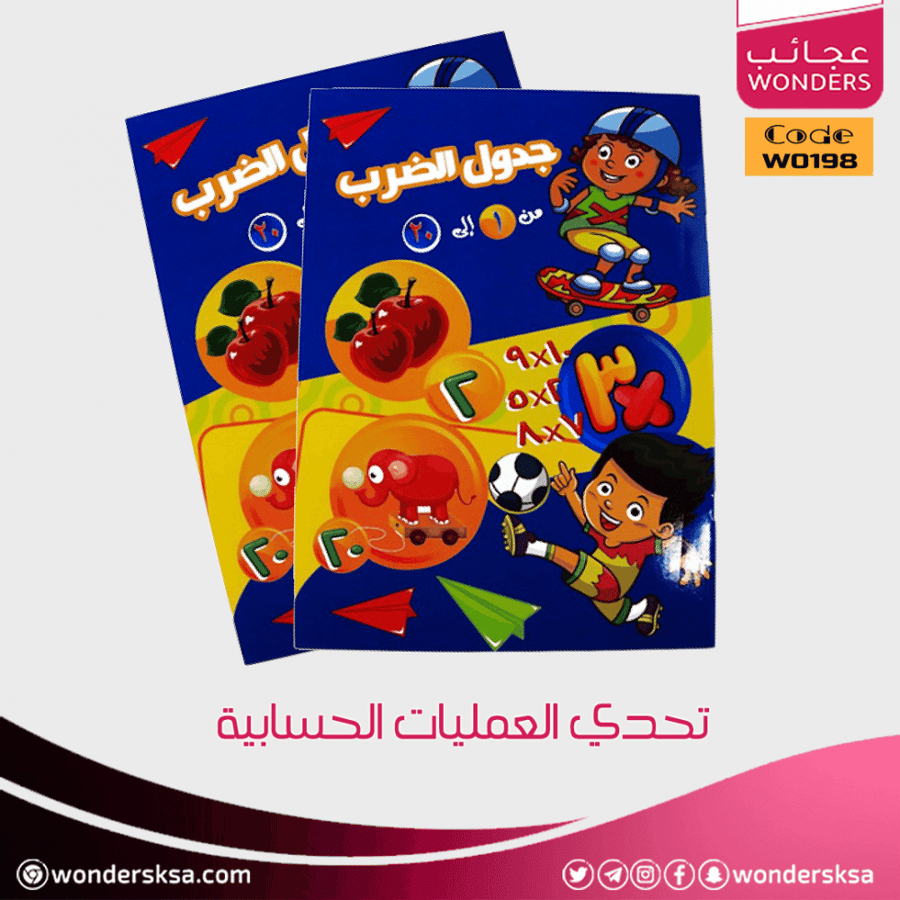 تحدي العمليات الحسابية الجمع والطرح والضرب والقسمة للأطفال