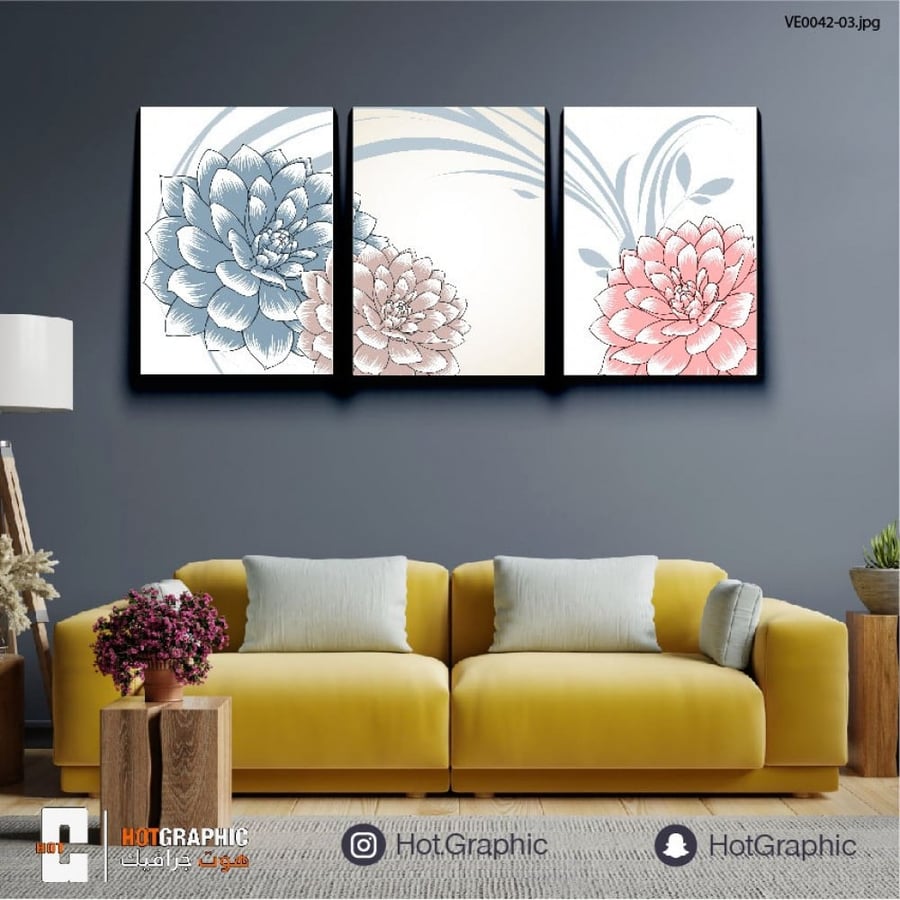 ورود مشمشي و خزامي - (VE0042)
